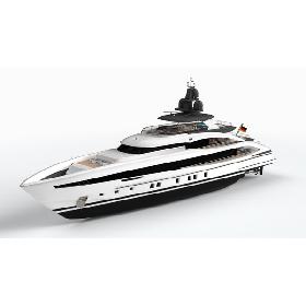 3D Heesen Aquamarine Yacht